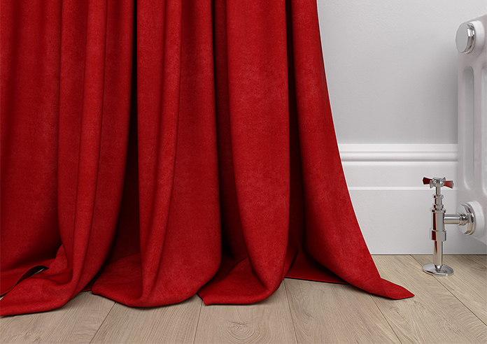 Faux Suede, Red - Made to Measure Curtains - Image 6